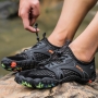 stylish 5 colors non-slip quick dry wading both genders sneakers_Black