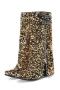 exquisite 5 colors sequin decor zip-up midi-heel boots_Black_Pink_Blue_Purple_Gold