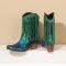 exquisite 6 colors sequin tassel decor low-tube midi-heel boots_Black_Pink_Green