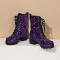 exquisite 5 colors sequin decor strappy thick bottom martin boots_Black_Pink_Blue_Purple