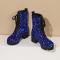 exquisite 5 colors sequin decor strappy thick bottom martin boots_Black_Pink_Blue