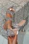 exquisite two colors rhinestone decor pointed toe high-heel sandals_Silver