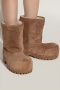 stylish 3 colors suede mid-calf thick bottom fur lined warm snow boots_Black_Beige_Khaki 