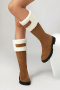 eur44-eur48 chic suede zip-up side thick bottom midi-high tube warm boots_Black_Brown