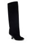 chic 3 colors suede high-tube high heel boots(5-7 days production time)_Black