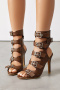chic punky style pu leather 3 colors metallic buckle high-heel sandals_Black_Beige_Brown