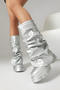 chic stylish pu leather 5 colors thick bottoms boots_Black_White_Red_Orange_Silver