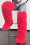 stylish faux wool 11 colors high-tube over knee warm snow boots_Black_White_Pink_Red
