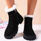 stylish suede upper with velvet lined zip-up side snow boots_Black