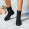 stylish suede upper solid colour zip-up back boots_Black