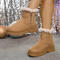 stylish 3 colors velvet zip-up side thick bottom warm snow boots_Black_Beige_Brown