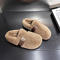 stylish warm 4 colors one-step furry slippers_Black_Magenta_Beige_Khaki