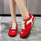 sports stylish 5 colors breathable strappy sneakers_Black_Red
