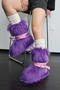 winter new 10 colors rivet straps plush boots_Black_White_Dark Gray_Pink_Magenta_Sky Blue_Purple