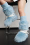 winter new 10 colors rivet straps plush boots_Black_White_Dark Gray_Pink_Magenta_Sky Blue