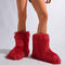 winter new 8 colors solid color plush boots_Black_White_Red