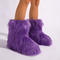 winter new 8 colors solid color plush boots_Black_White_Red_Rose Red_Orange_Purple