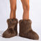 winter new 8 colors solid color plush boots_Black_White_Red_Rose Red_Orange_Purple_Khaki _Brown