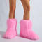 winter new 6 colors solid color plush boots_Gray_Dark Gray_Pink