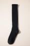 one pair new stylish 5 colors solid color warm calf socks_Black