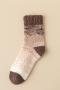 one pair new stylish 5 colors coral fleece thicken warm crew socks_Black_Dark Gray_Green_Blue_Brown
