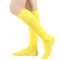 one pair new stylish 10 colors solid color stretch calf socks(length:46cm)_Black_White_Gray_Dark Gray_Pink_Red_Rose Red_Yellow