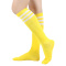 one pair new stylish 9 colors stripe pattern stretch calf socks(length:46cm)_Black_Dark Gray_Pink_Red_Magenta_Yellow