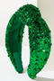 one pc stylish new christmas sequin decor kink hair hoop_Red_Green