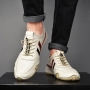 stylish pu soft sole all-match low top men