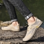 stylish mesh breathable outdoor hiking soft sole men