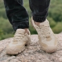 stylish 2-colors lace-up outdoor non-slip breathable mesh low top men
