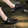 casual 4-colors mesh breathable soft sole velcro men