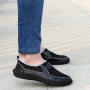casual 4-colors crocodile pattern breathable low top mesh men