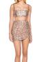 high quality sexy slight stretch sling sequins decor tight mini skirt set_Black_Magenta_Dark Green_Khaki
