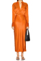 high quality slight stretch 9 colors satin high waist maxi skirt new add colors_Black_White_Yellow_Orange