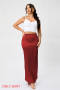 high quality slight stretch 9 colors satin high waist maxi skirt new add colors_Black_White_Yellow_Orange_Dark Green_Sky Blue_Light Purple_Dark Purple_Brown_Rose Red