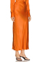 high quality casual slight stretch satin high waist maxi skirt(only skirt)_White_Light Purple_Black_Rose Red_Yellow_Orange