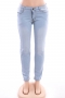 plus size new stylish three colors high waist slight stretch tight simple pocket jeans_Sky Blue