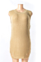 autumn solid color sleeveless tassel  sexy mini dress_White_Khaki 