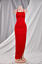 new stylish laced solid color summer irregular high split stretch dress (new add colors)_Red
