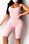 new stylish 3 colors solid color sleeveless stretch slim playsuit_Sky Blue_Pink