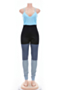 two colors stretch sling low-cut stylish slim jumpsuit_Pink_Sky Blue