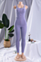 summer new plus size stretch adjustable straps zip-up stylish tight jumpsuit_Yellow_Green_Purple