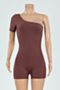 plus size 6 colors new fashion summer one shoulder stretch simple ribbed playsuit_Blue_Sky Blue_Dark Green_Brown