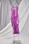 plus size five colors tie-dye stretch sling backless sexy minimalist midi dress_Black_Purple