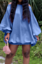 autumn new plus size solid color inelastic off-shoulder lantern-sleeve loose casual stylish mini dress_Black_Red_Blue