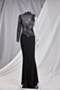 plus size s-5xl new stylish rhinestone mesh stitching see through 5 colors stretch sexy maxi dress_Black