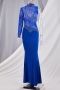 plus size s-5xl new stylish rhinestone mesh stitching see through 5 colors stretch sexy maxi dress_Black_Rose Red_Beige_Blue