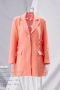 spring new 3 colors solid color inelastic long sleeves lace-up pocket high quality stylish mini suit dress_Pink_Orange