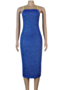 new two colors stretch sling rhinestones decorated elegant sexy bodycon dress_Blue